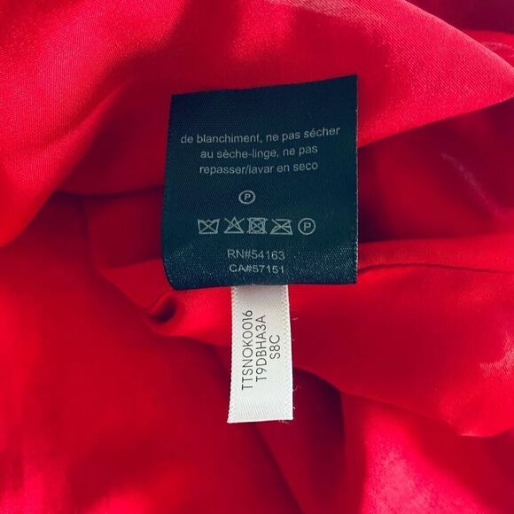 Tommy Hilfiger Belted A-line Dress Scarlett Red and Blue size 6 - Picture 12 of 13